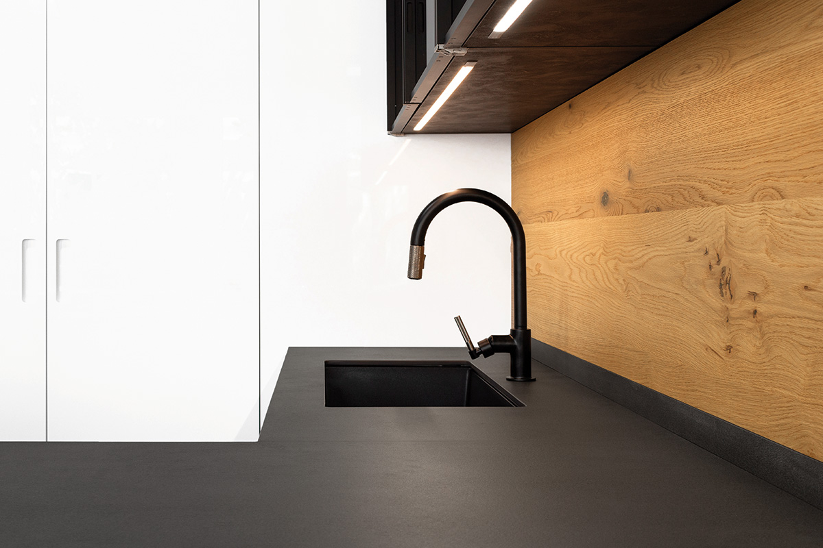 Küchenarbeitsfläche aus LAMINAM Porzellankeramik